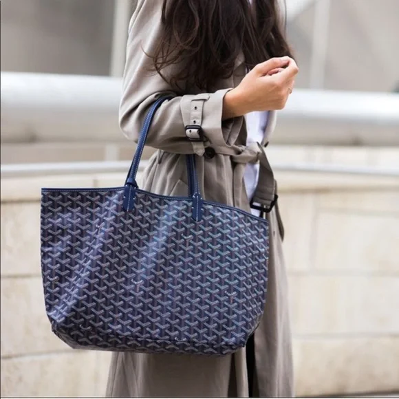Goyard Bags Authentic Goyard St Louis Pm W Pochette Navy Poshmark